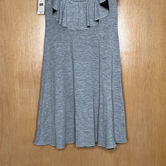Free People Womens Gray Dress Ruffle Sleeves Size Small - Picture 5 of 12